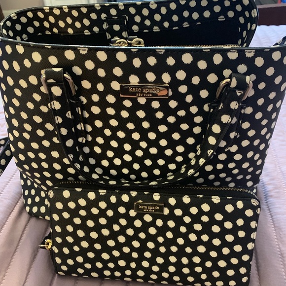 Kate Spade Musical Dot purse with matching wallet - Picture 4 of 8